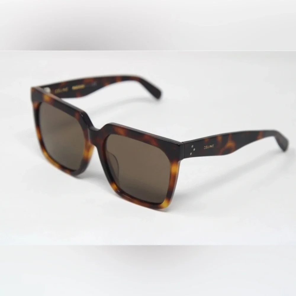 Celine CL40055F 53E Shiny Havana Ladies Sunglasses Polarized (LP9022361) - Picture 2 of 9